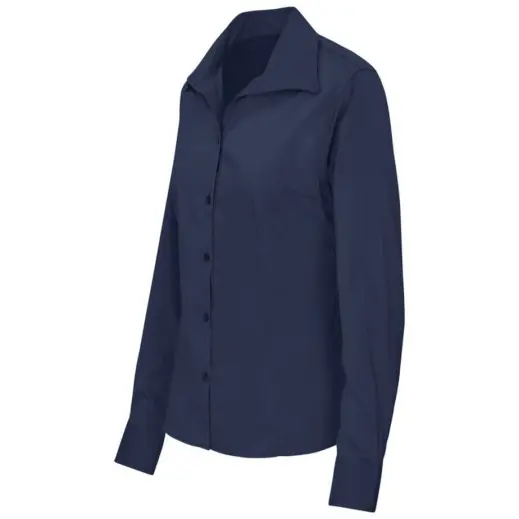 Ladies Long Sleeve Sheffield Navy Side
